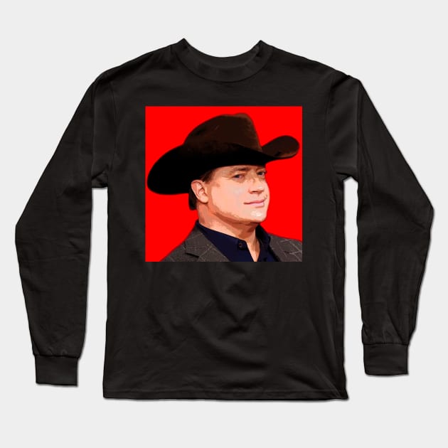 brendan fraser Long Sleeve T-Shirt by oryan80